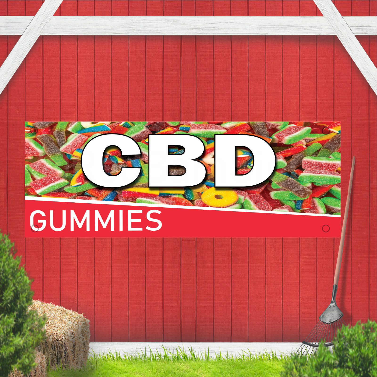 CBD Gummies Indoor Outdoor Vinyl Banner Design