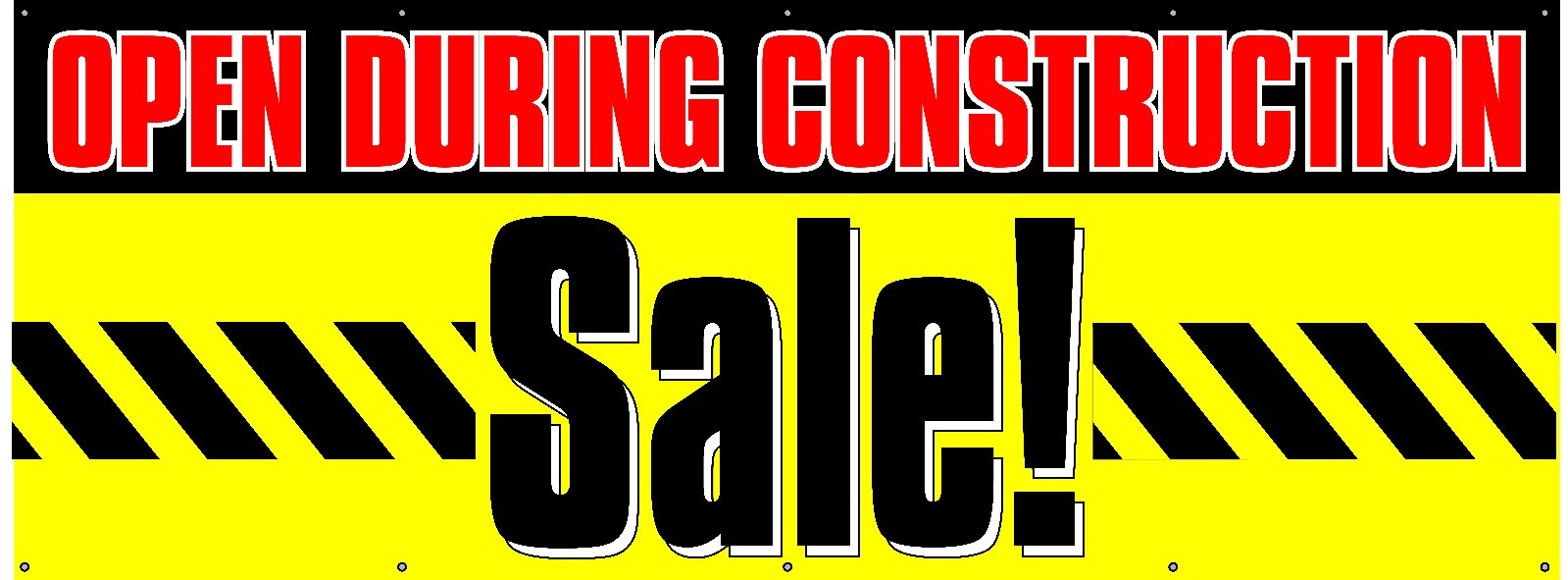 Construction Sale Banner 48&Prime;x120&Prime; (4&rsquo;x10&prime;) Free Shipping/Customization