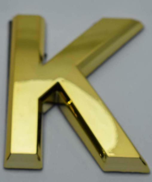 1 PCS – Apartment Number Sign/Mailbox Number Sign,Letter K(Gold,3D…-REF24-1027