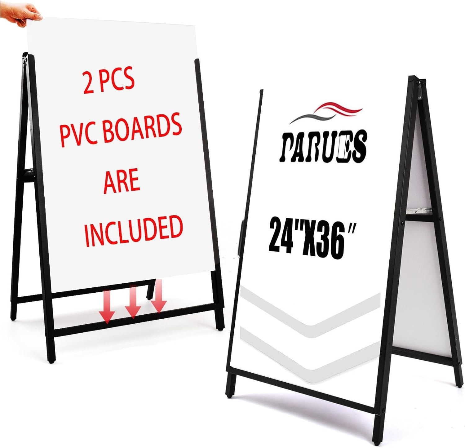 A Frame Sidewalk Sign 24×36 inches Sandwich Board Signs Outdoor Heavy Duty