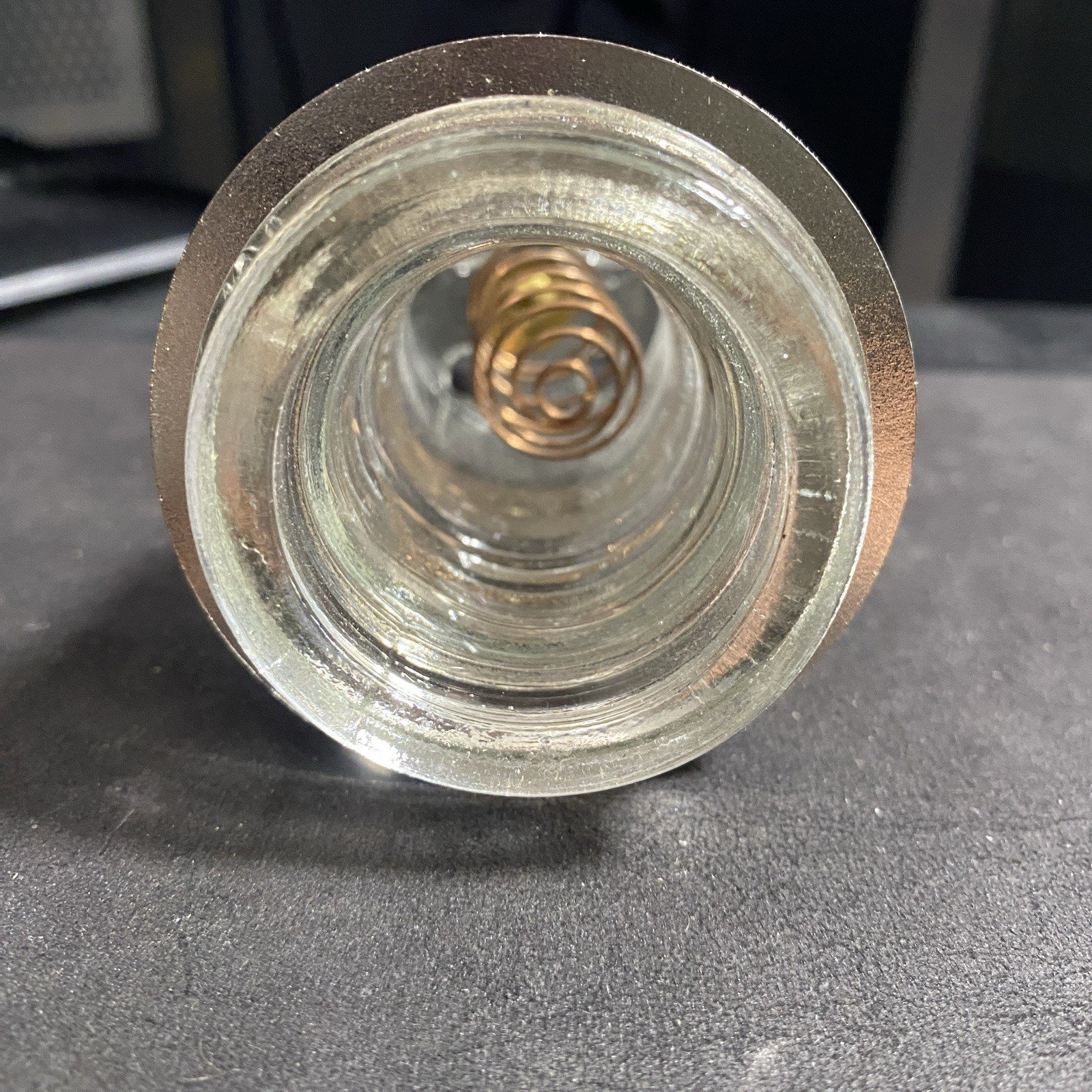 NEW Neon Sign Glass Housing #100 Insulator with Mounting Ring
