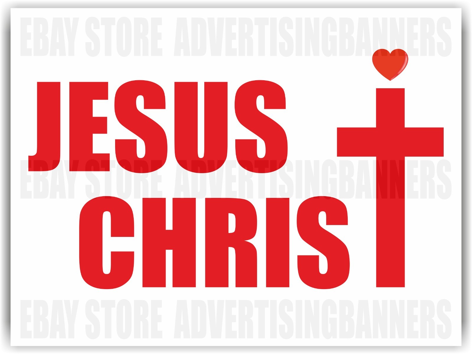 JESUS CHRIST Yard Sign with H-Stakes Lawn Sign Got church christian religion