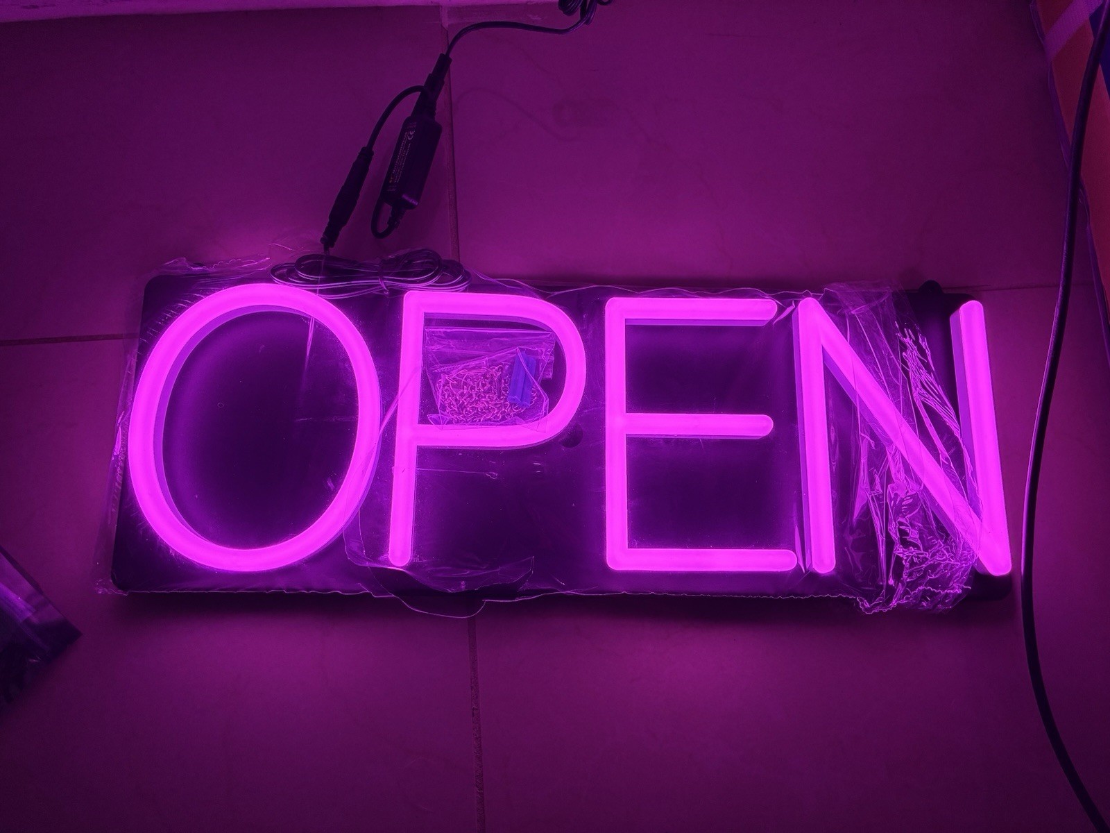 Open Signs for Business,Neon Open Sign Led,20X7 Inch with Remote Control