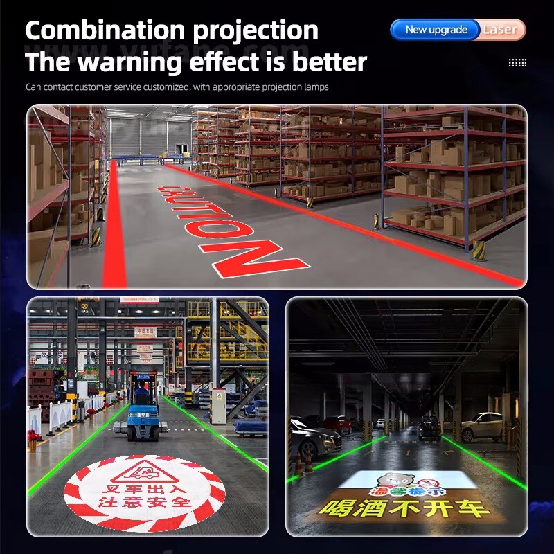 USA -Industrial Laser Logo Projection Light Laser Line Warning Signs Spotlights