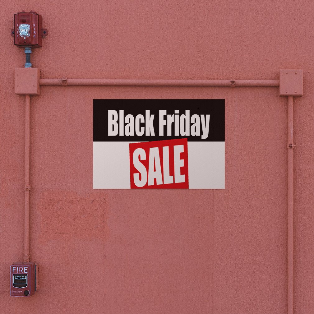 Decal Stickers Black Friday Sale Business A Vinyl Store Sign Label Retail