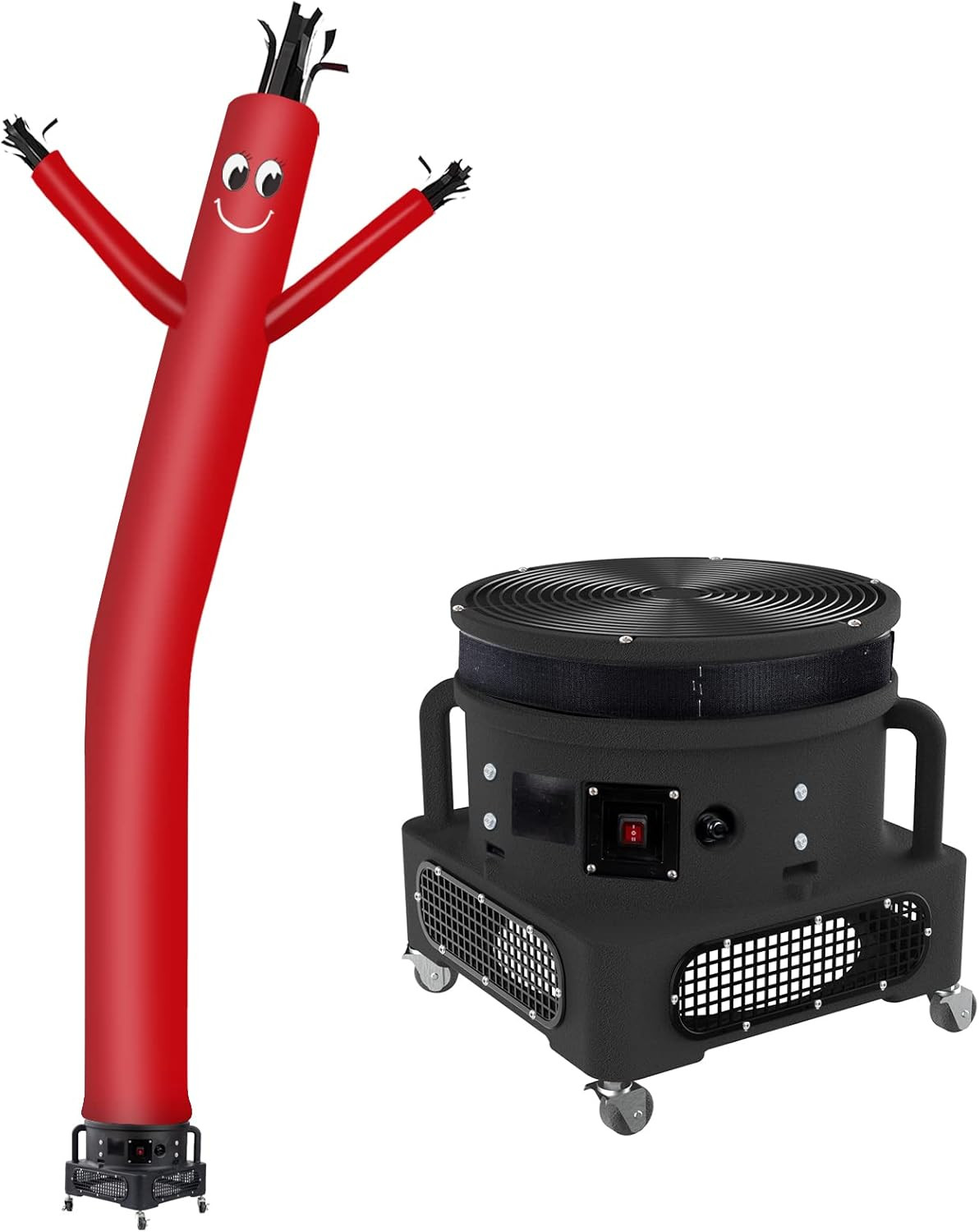 20Ft Inflatable Dancing Tube Guy with 1HP Blower – Red Complete Set