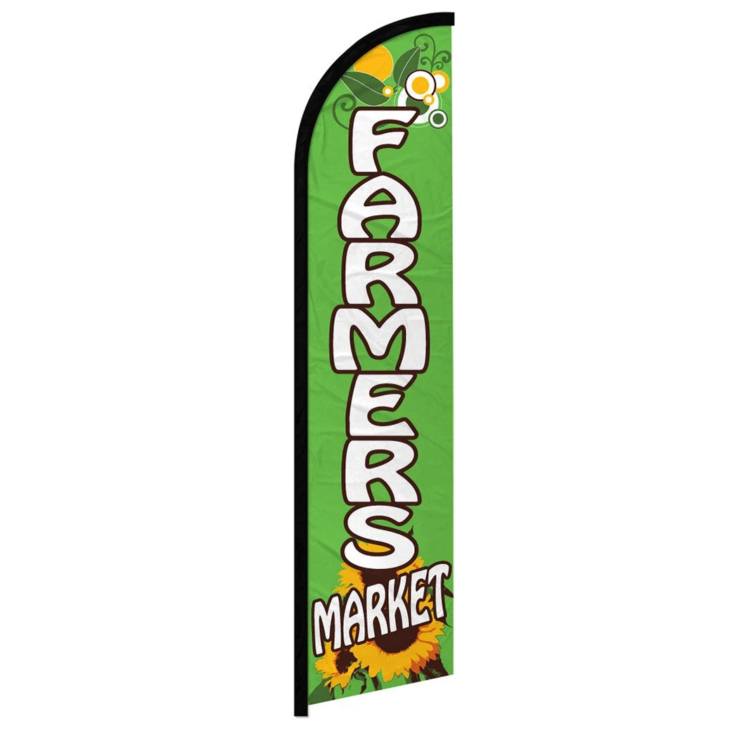 Farmer&rsquo;s Market Produce Variations Windless Full Sleeve Advertising Banner Flags