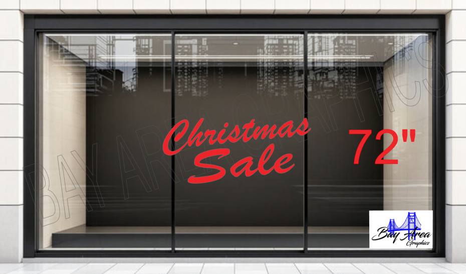 Christmas SALE Window Sticker Vinyl Decal Sign Oracal 651 Holiday Display🎄