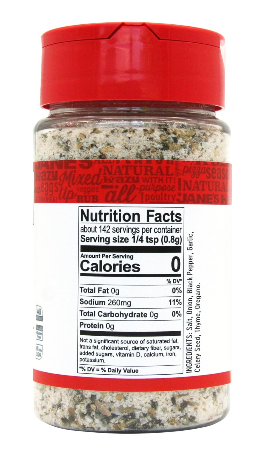 Jane&rsquo;s Krazy Mixed Up Salt, 4 Ounce 4 ounce (Pack of 1)