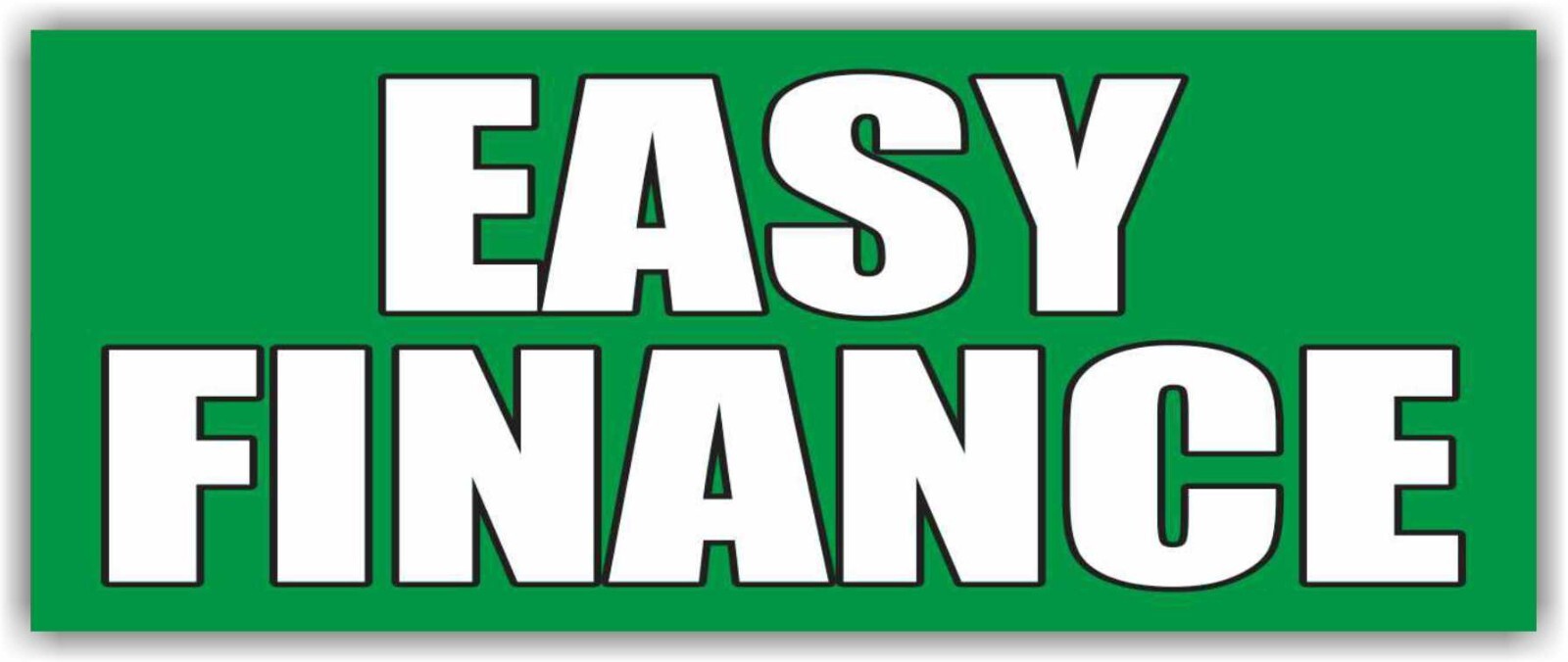 EASY FINANCE Advertising Banner Vinyl Mesh Sign Used Car Auto Sales Lot credit
