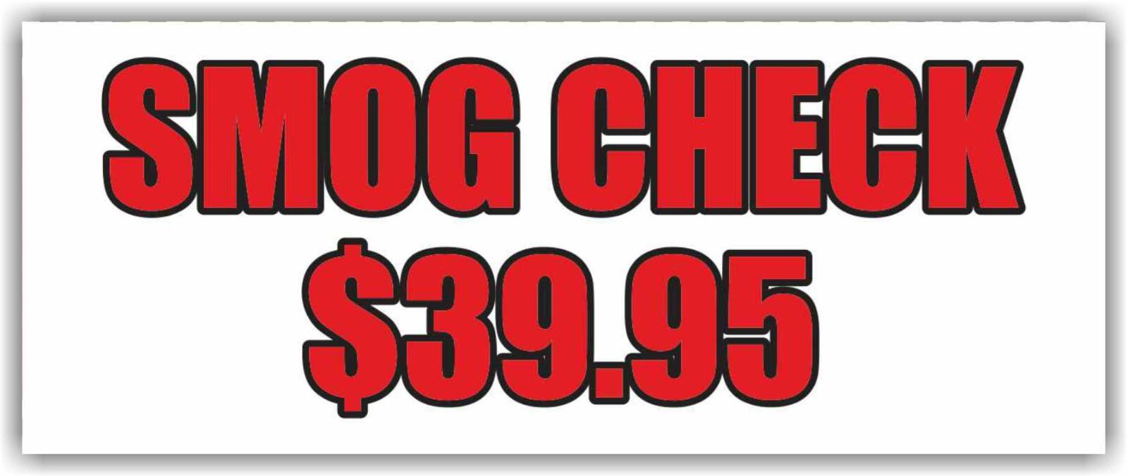 SMOG CHECK Advertising Banner Vinyl Sign auto repair service diagnostic garage