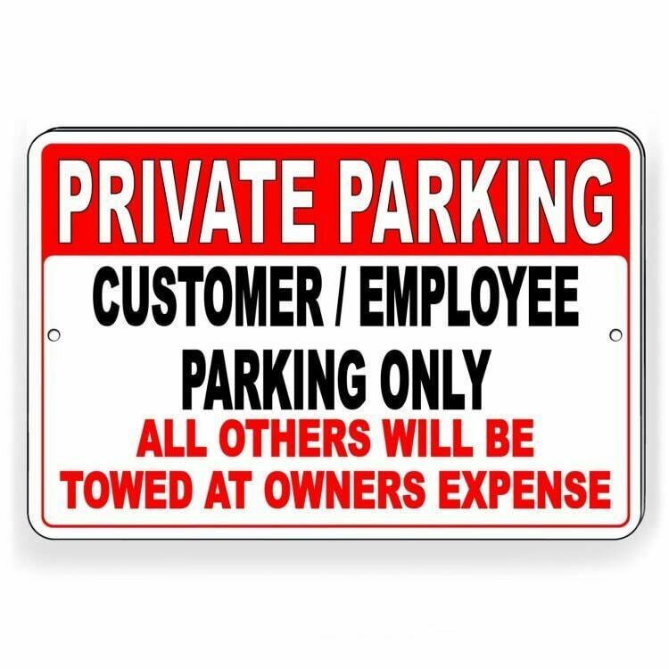 Private Parking Customers Employees Only Others Towed Sign / Decal / Spk001