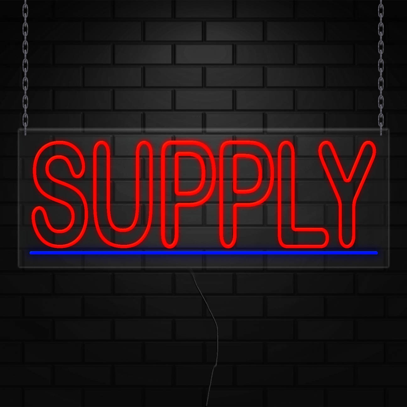 Supply Neon Sign for Retail Displays | LED Flex Neon | 36&Prime;W x 13&Prime;H x 1&Prime;D