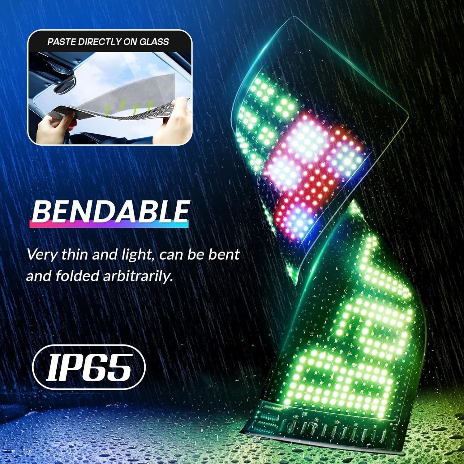USB 5V LED Sign Bluetooth App Control Flexible Programmable Custom Text Pattern