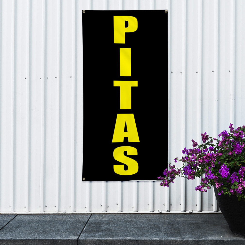 Vertical Vinyl Banner Multiple Sizes Pitas Style 6 Food and Beverage Outdoor