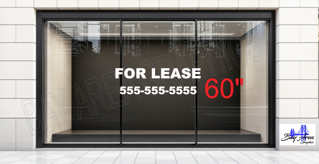 FOR LEASE Window Decal Business Sign Outdoor Vinyl All Weatherproof ORACAL 651