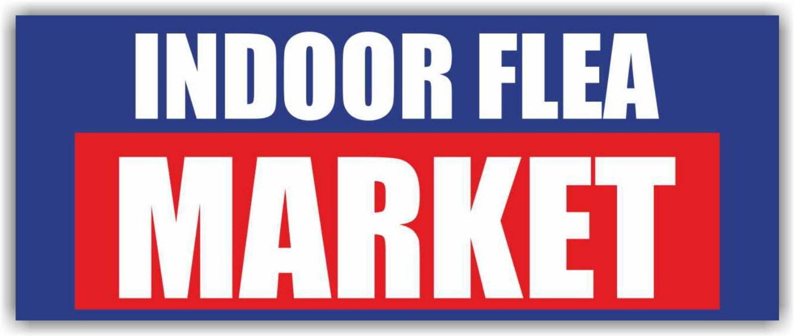 INDOOR FLEA MARKET Advertising Banner Vinyl Mesh Sign antiques collectibles mart