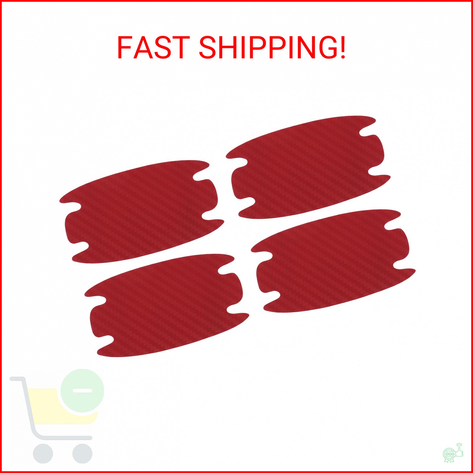 Motoforti Universal Car Door Handle Cup Cover Protection Film Reflective Sticker
