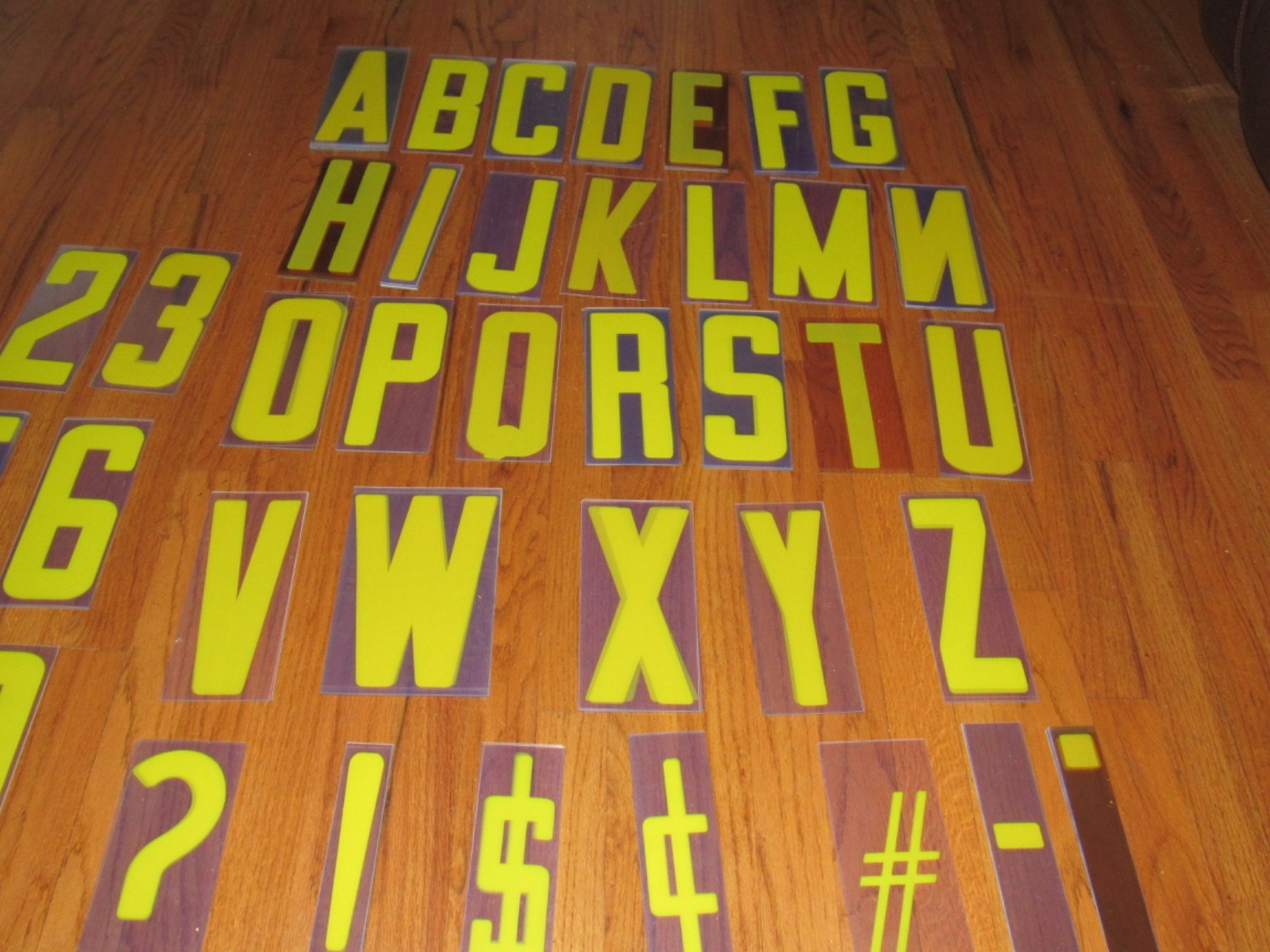 224 Vintage Plastic Marquee Outdoor Sign Symbols Letters Numbers 8&Prime; On 9&Prime; Board