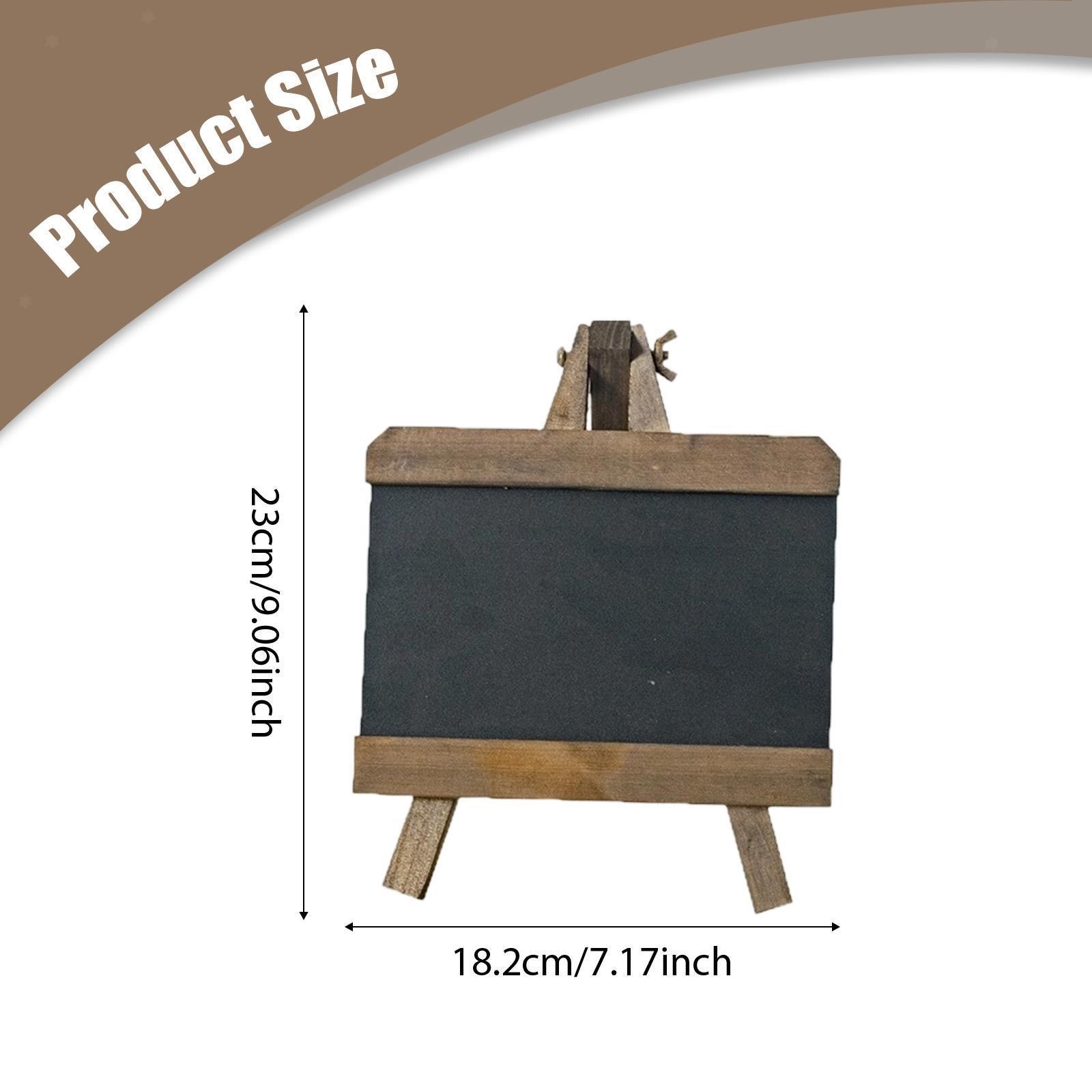 Tabletop Chalkboard Sign Versatile Memo Board for Restaurant Office Wedding