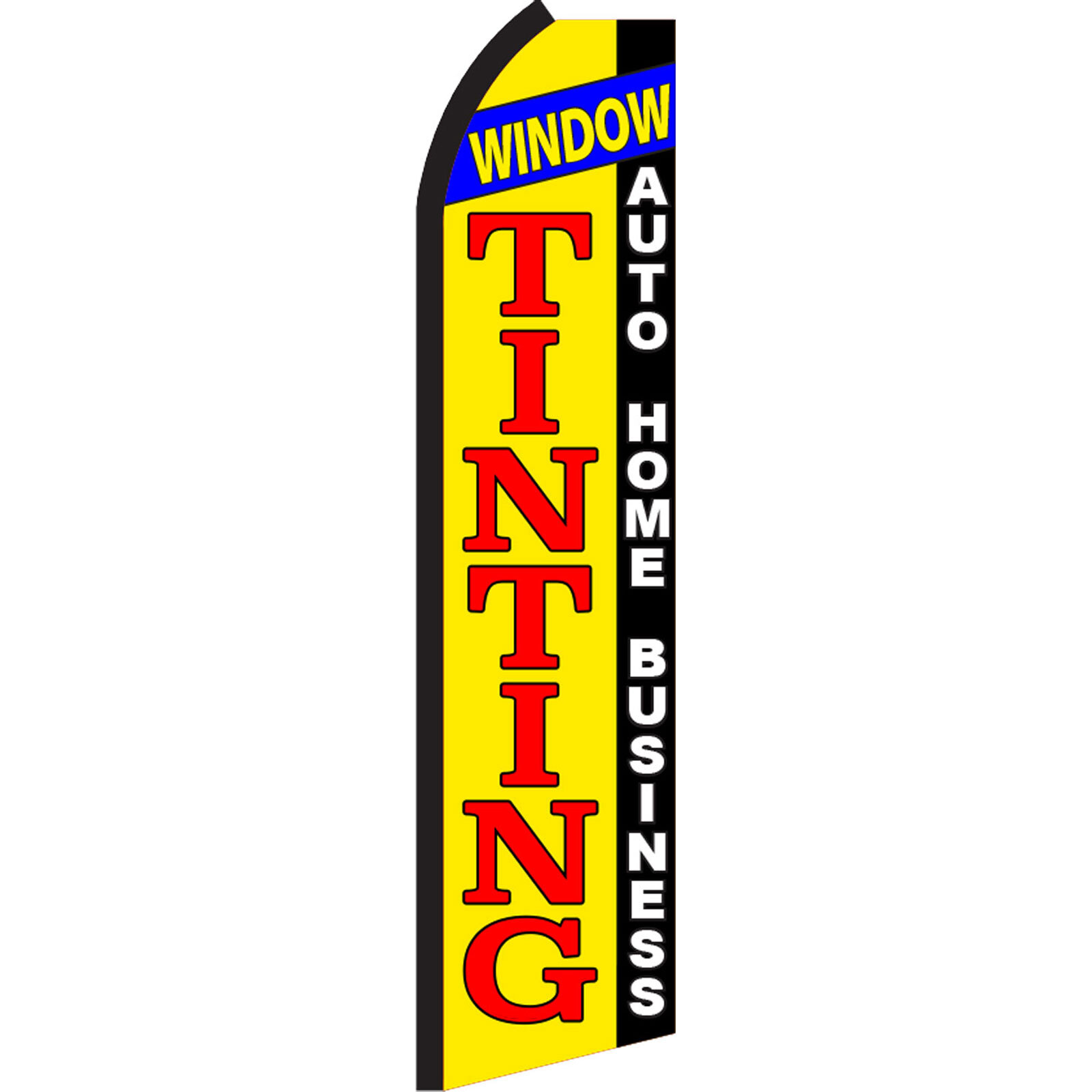 Window Tinting 2 1/2 ft X 11 1/2 ft Polyester Swooper Flag