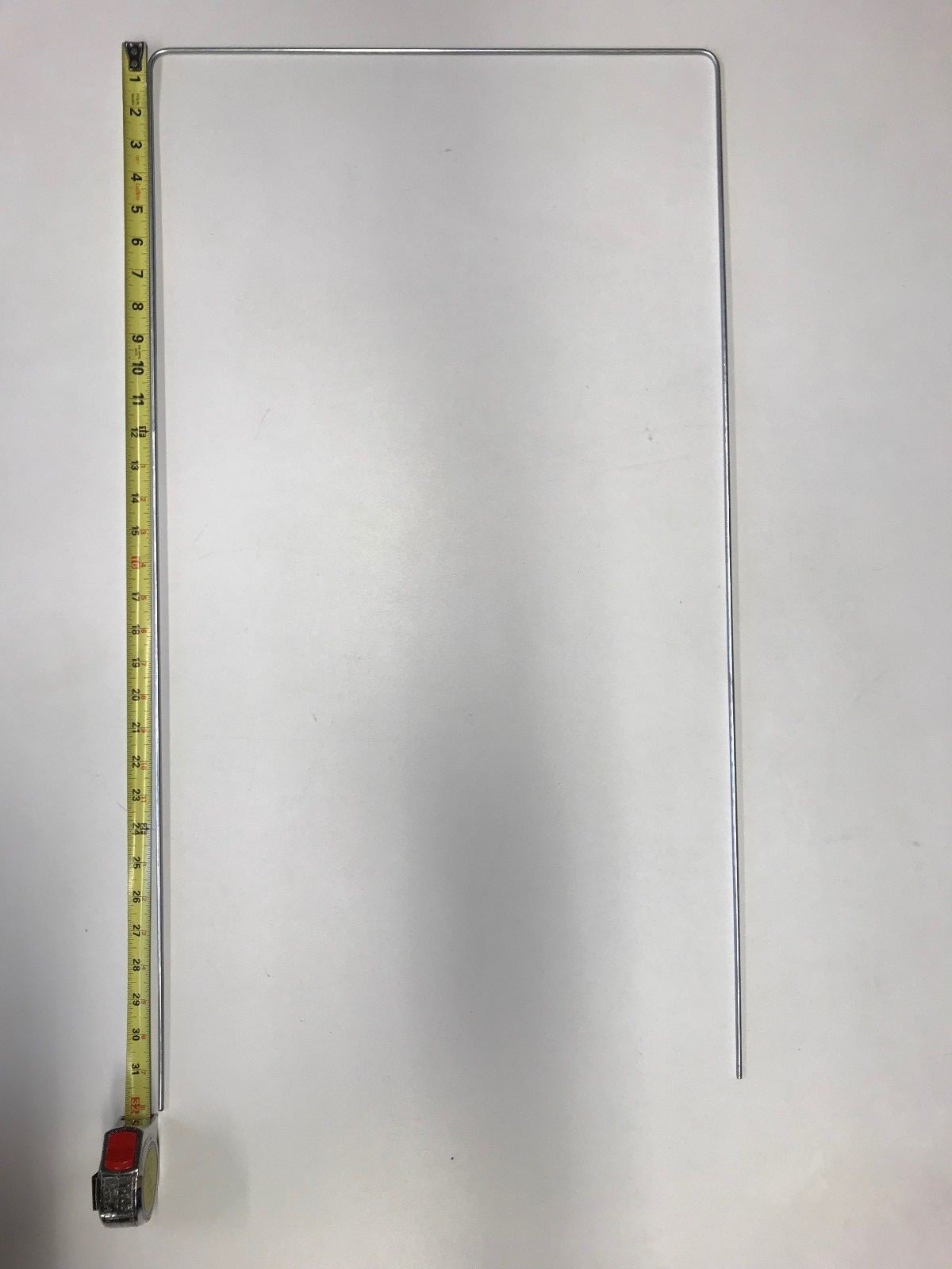 25 Heavy Duty 32×18 Yard Sale Sign Stake « U » Frame 0.148&Prime; Shiny Galvanized Wire