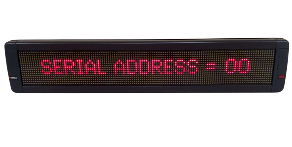 Adaptive Micro Systems Alpha 4120C Message Display Sign Digital Scrolling 40&Prime;