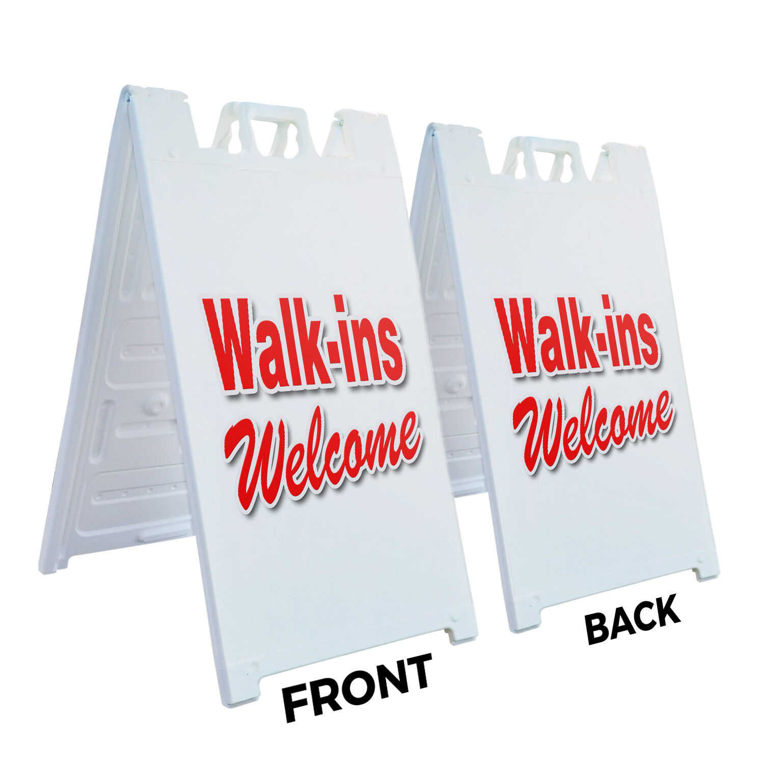 A-frame Sidewalk Walk-ins Welcome 24&Prime; x 36&Prime; Double Sided A-Frame Sidewalk Sign