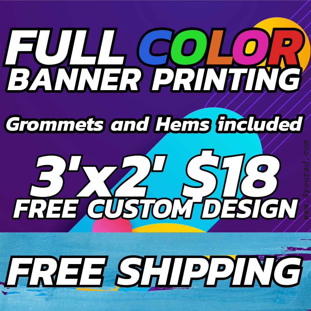 3ft x2ft Custom Vinyl Banners – Perfect for Business & Events