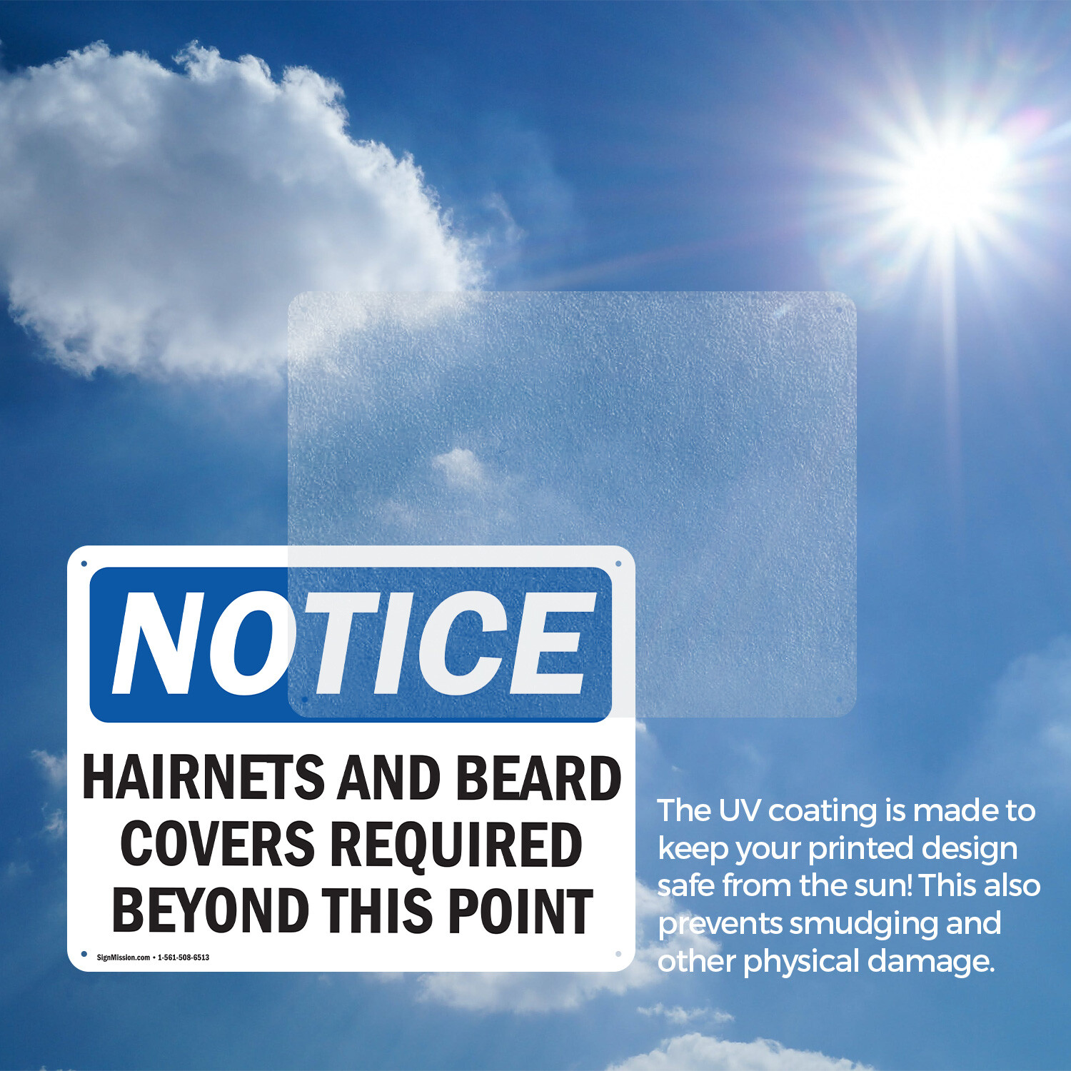 (2 Pack) Hairnets And Beard Covers Required Beyond OSHA Notice Sign Decal Metal