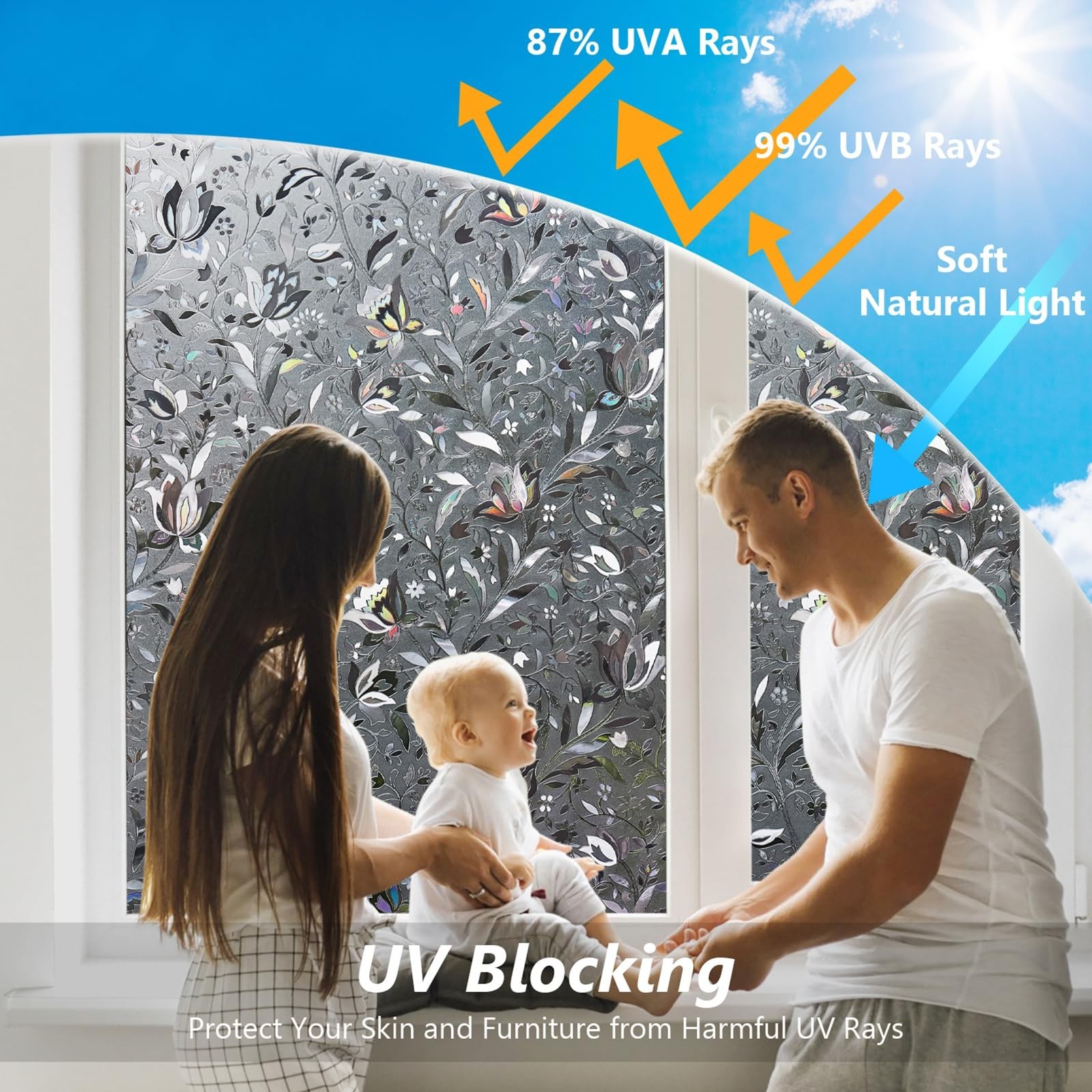 Kromapolis Window Film, Window Privacy Film Frosted, Vinyl Glass Covering, St…