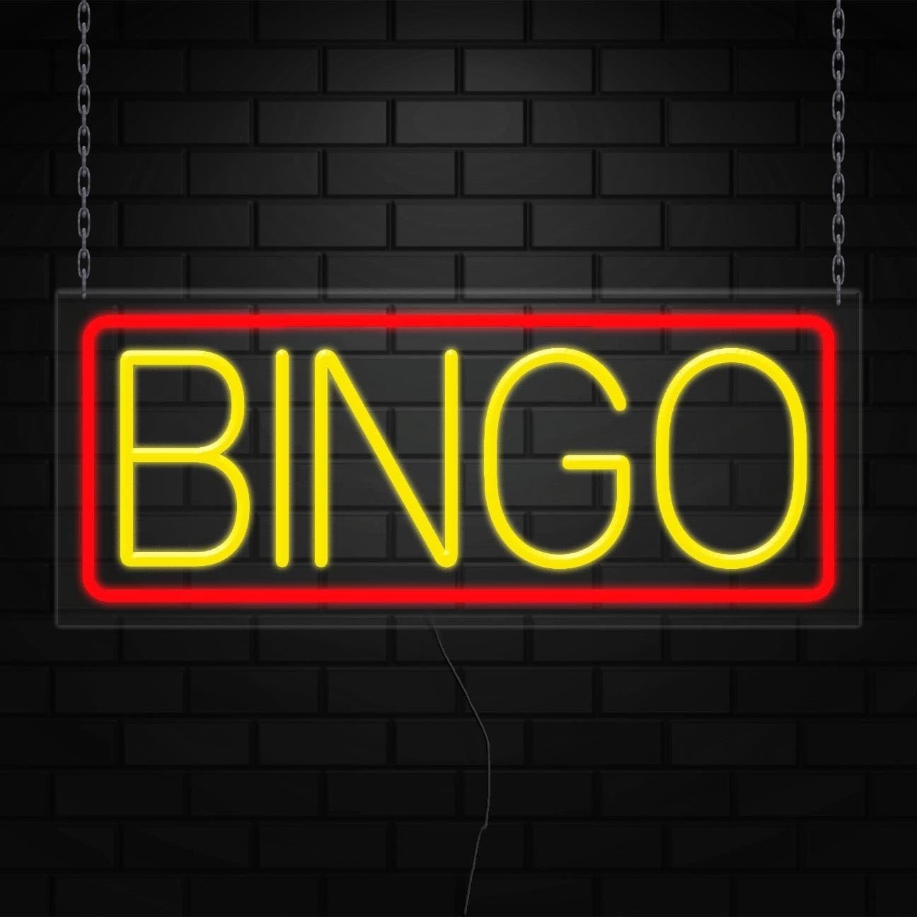 Bingo Neon Sign for Retail Displays | LED Flex Neon | 24&Prime;W x 10&Prime;H x 1&Prime;D