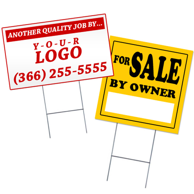 Full Color Corrugated Plastic Real Estate / Yard Sign – FREE SHIPPING
