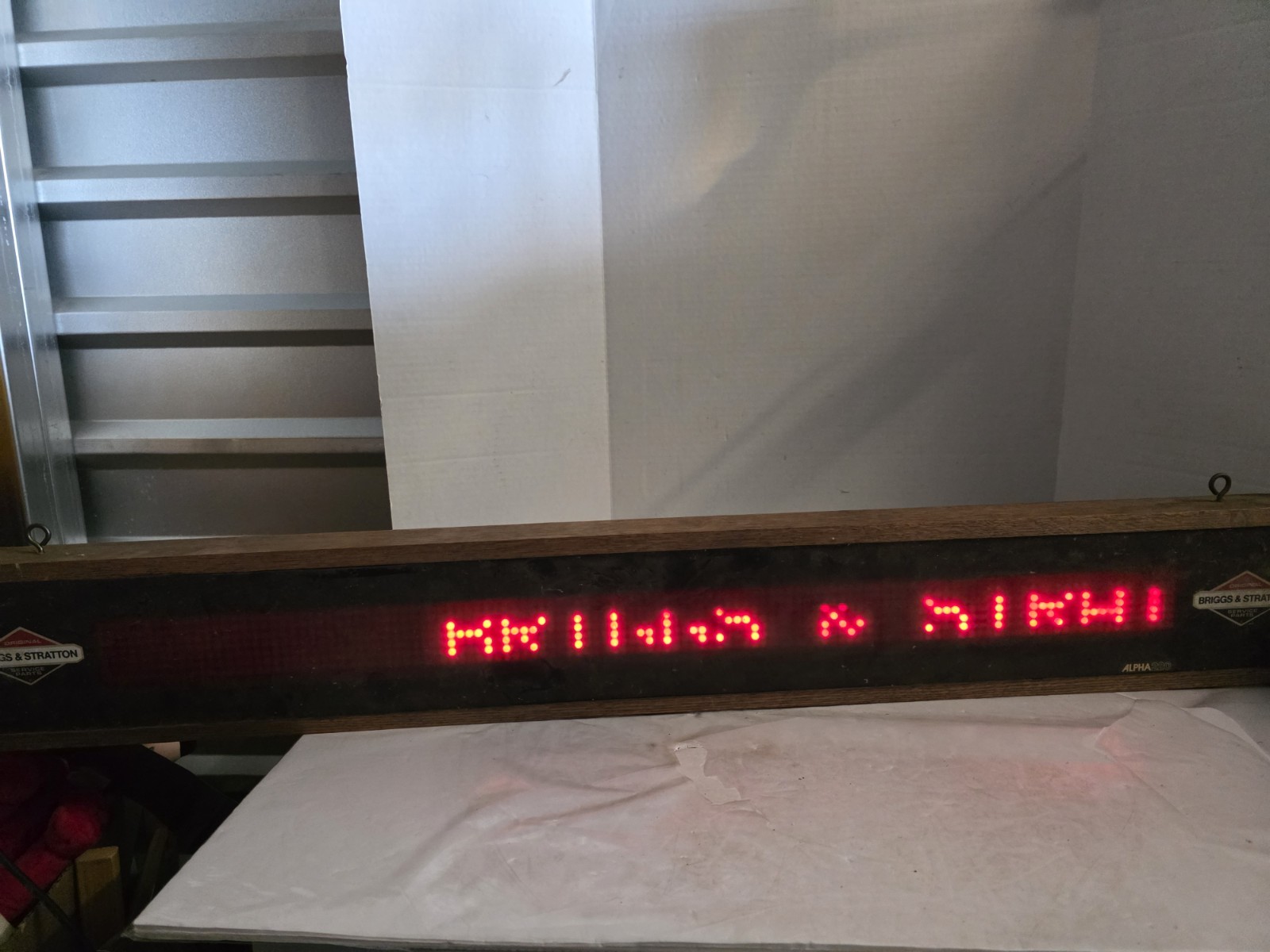 1984 Adaptive Micro Systems Alpha 220 Message Display Sign Digital Scrolling 46&Prime;