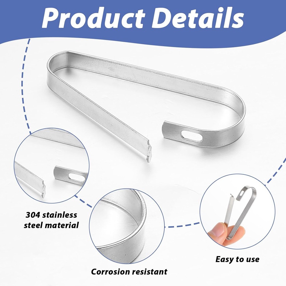 16 Pcs Real Estate Sign Clips for Sign Rider Clips Hanging Signs Stainless2841