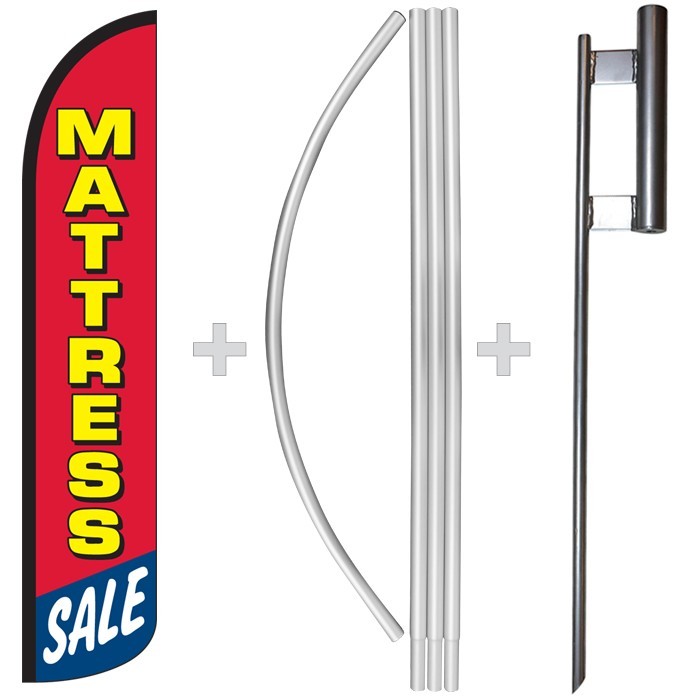 Mattress Sale 15&prime; Tall Windless Swooper Feather Banner Flag & Pole Kit