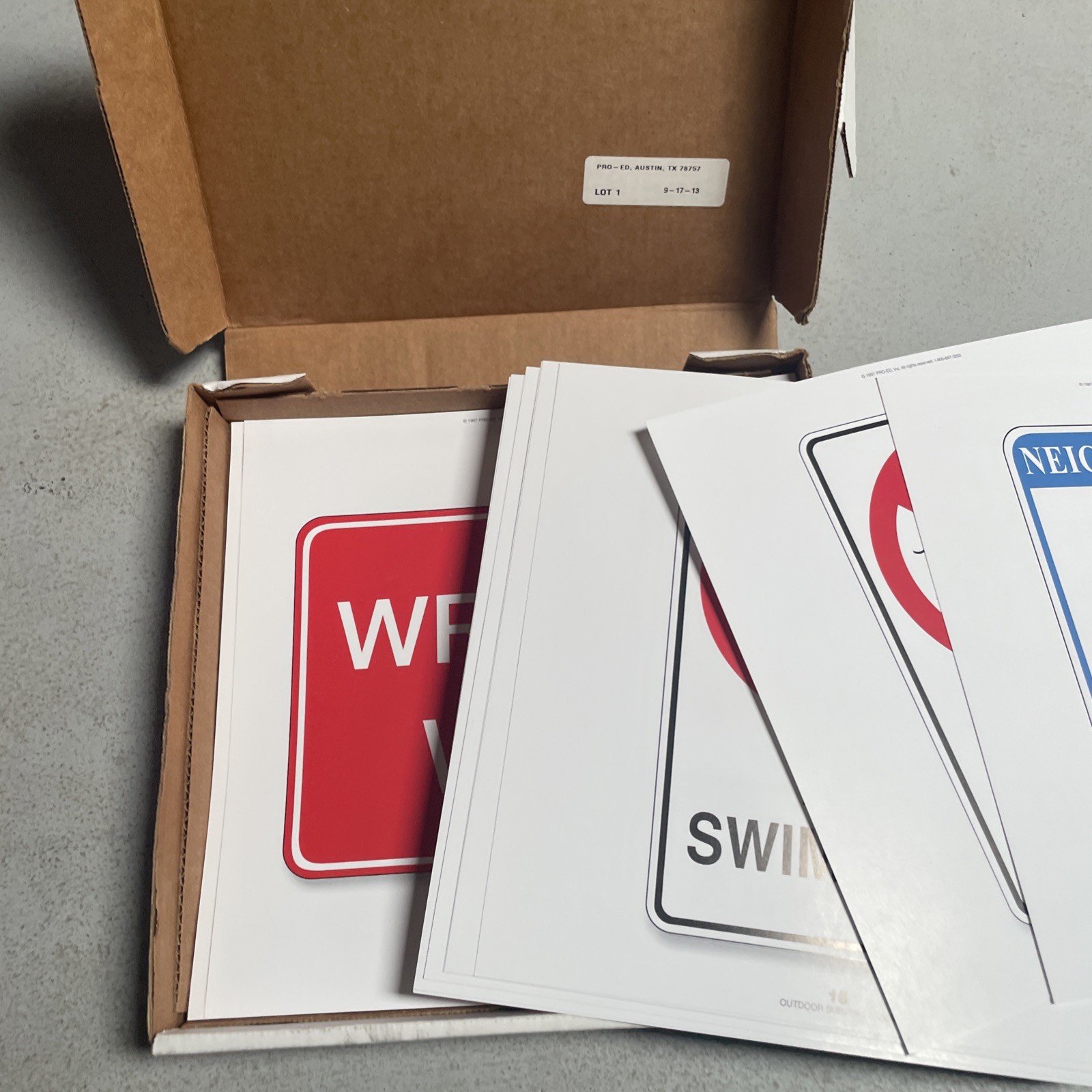 PCI Survival Signs Educational Kits 2 Piece Lot (Indoor & Outdoor)- 41 Signs