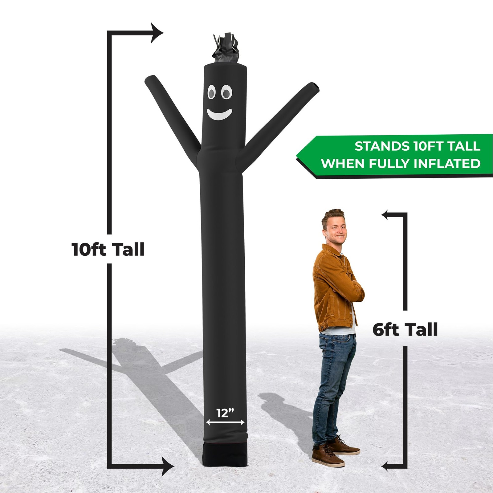 Lookourway Air Dancers Inflatable Tube Man – 10 Feet Tall Wacky Waving