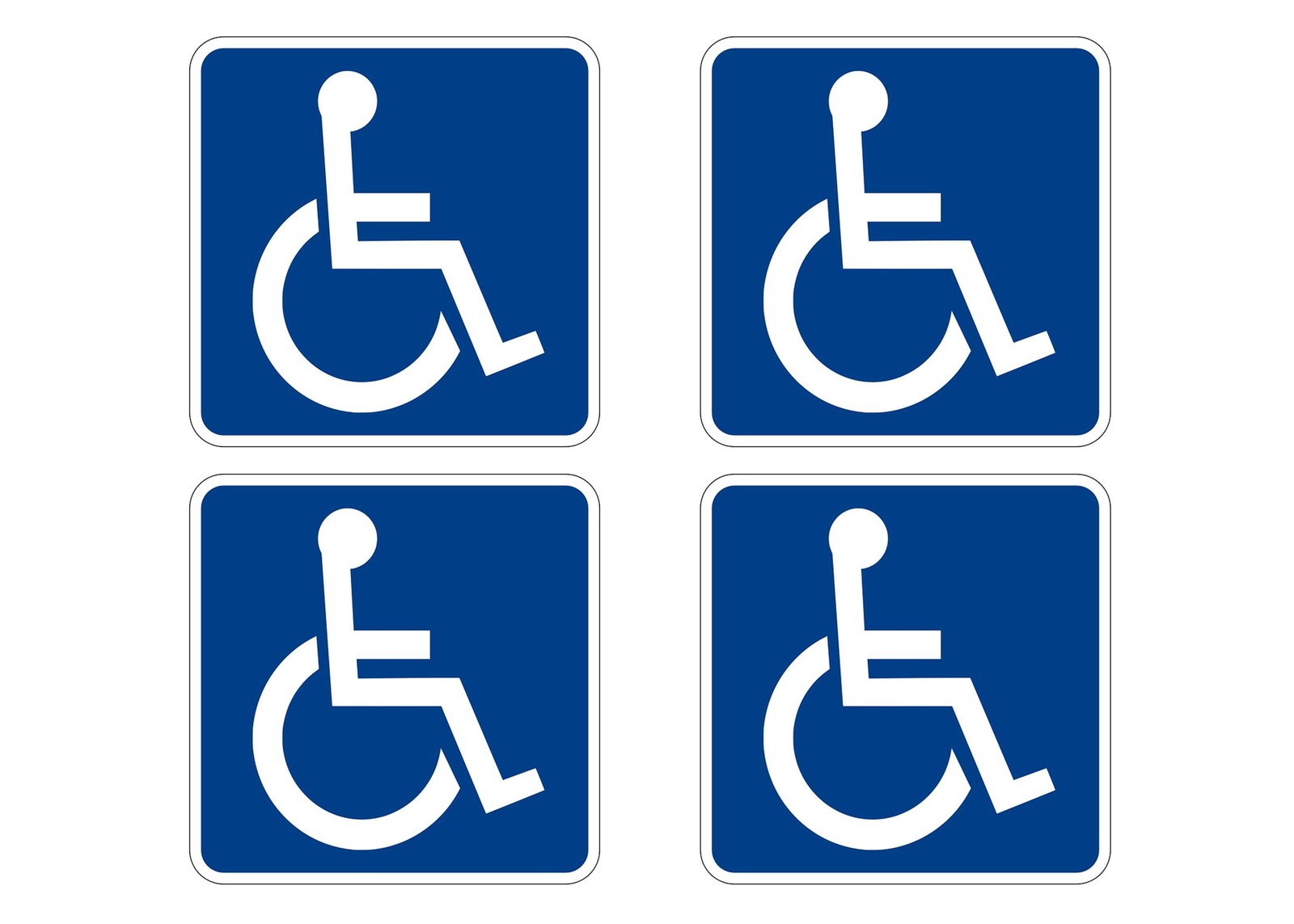 Rogue River Tactical Disabled Wheelchair Symbol ADA Compliant Handicap Access…
