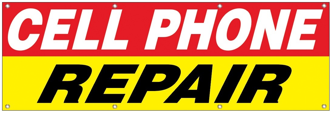 2×6 Ft CELL PHONE REPAIR Banner Polyester Fabric Sign With Grommets ryb