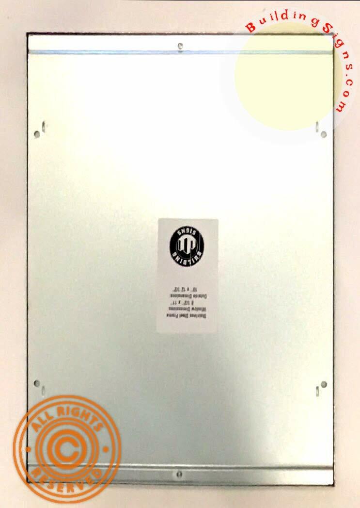 Elevator Permit Frame 8.5×11 (Lockable !!!, Stainless Steel-REF24-1027