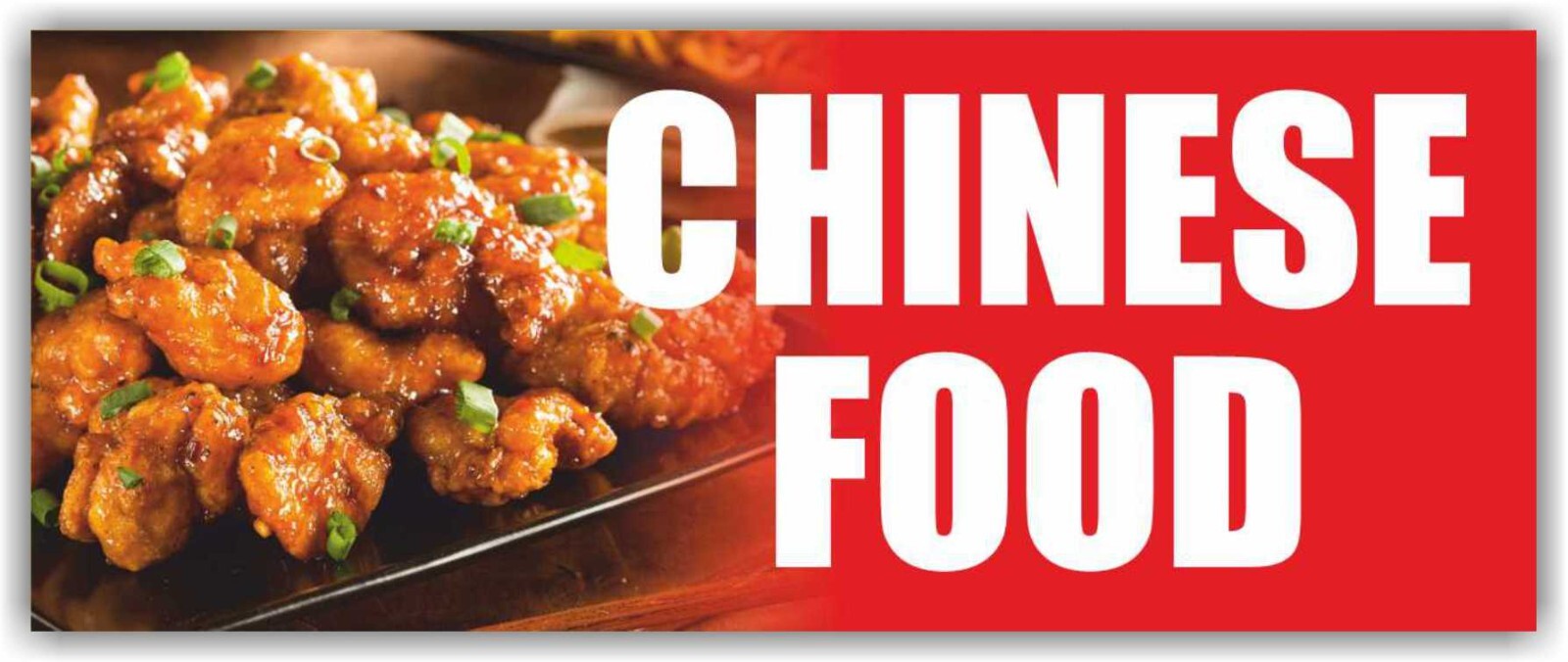 CHINESE FOOD Advertising Banner Vinyl Mesh Sign bar buffet Asian cuisine