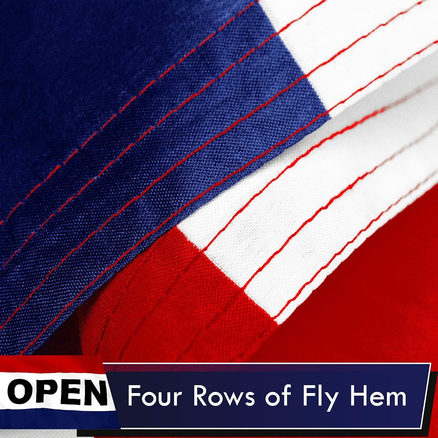 3×5 Ft LiteWeave Open Flag with Brass Grommets – Perfect for Businesses