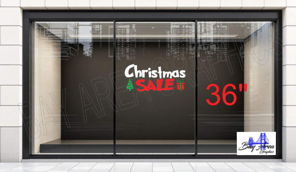 Christmas SALE Vinyl Window Sign Exterior Waterproof Oracal 651 made in USA