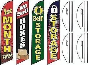 Four Pack of Self Storage Advertising Package, 1st Month Free, We Sell boxes,…
