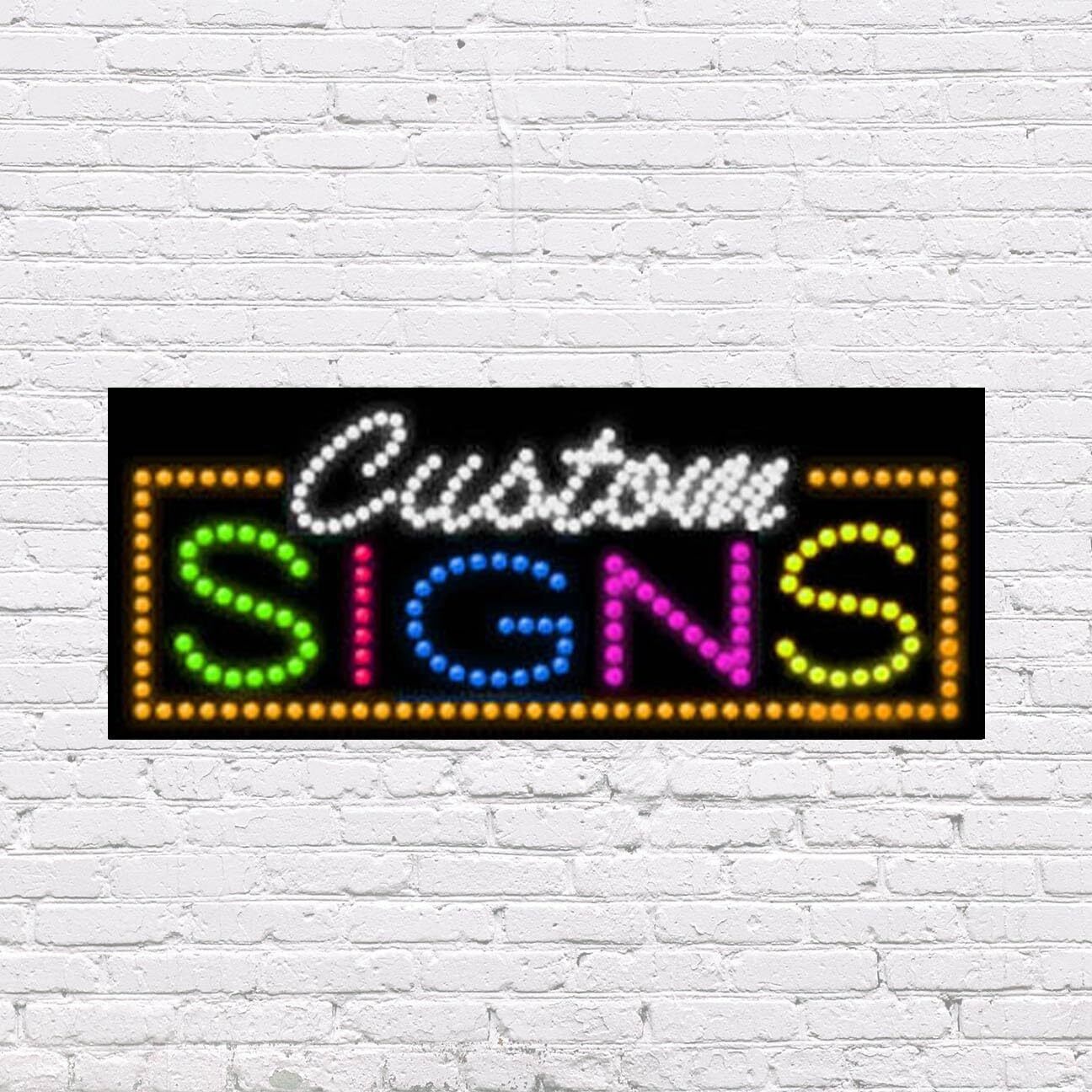 LED Custom Signs Sign | Light Up Sign | 11&Prime;H x 27&Prime;W x 2&Prime;D