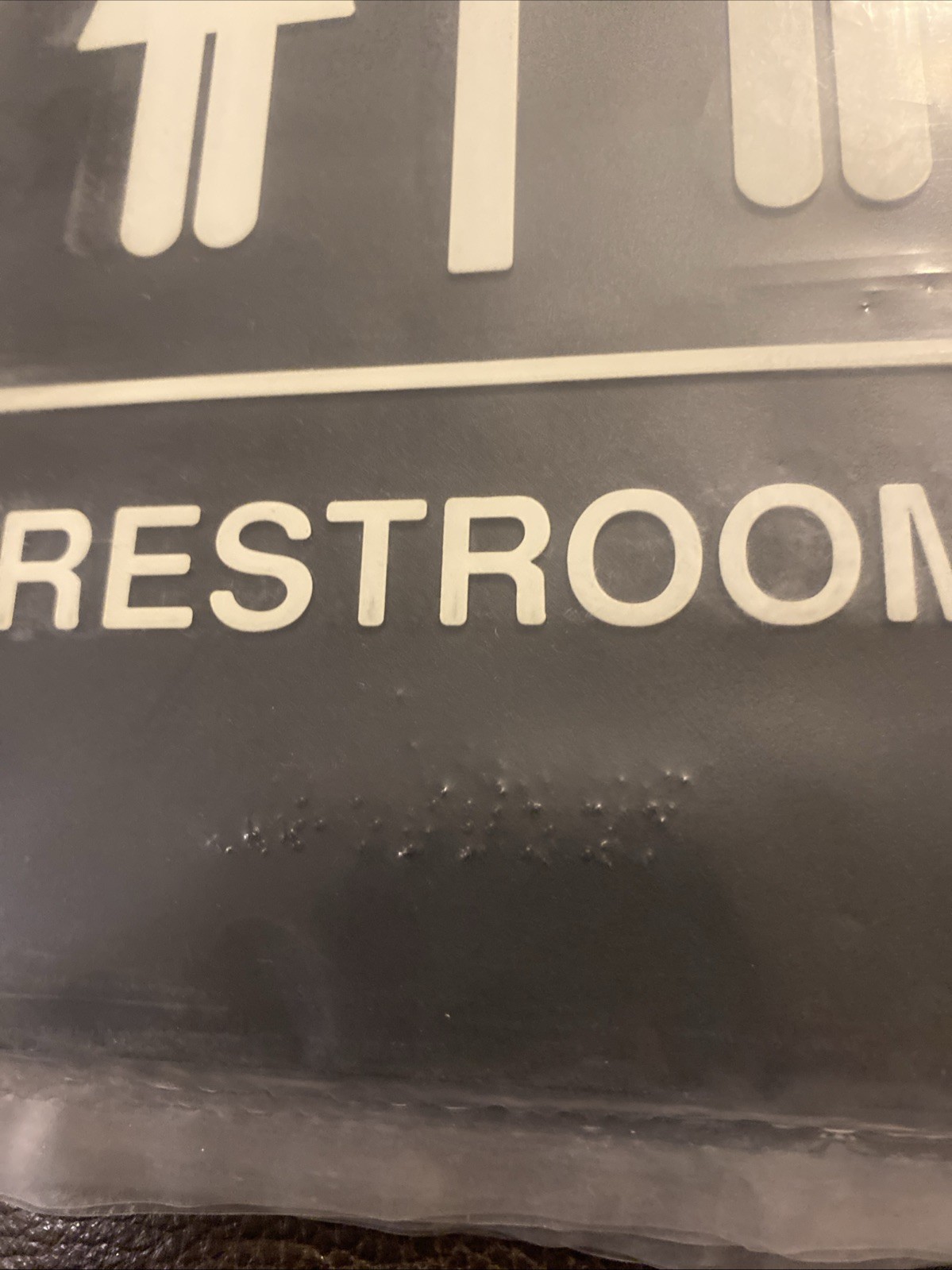 Mens/Womens bathroom sign 9×6 With Braille (S17)￼