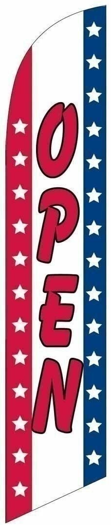 Open Replacement Feather Banner Swooper Flag Only, Stars Stripes