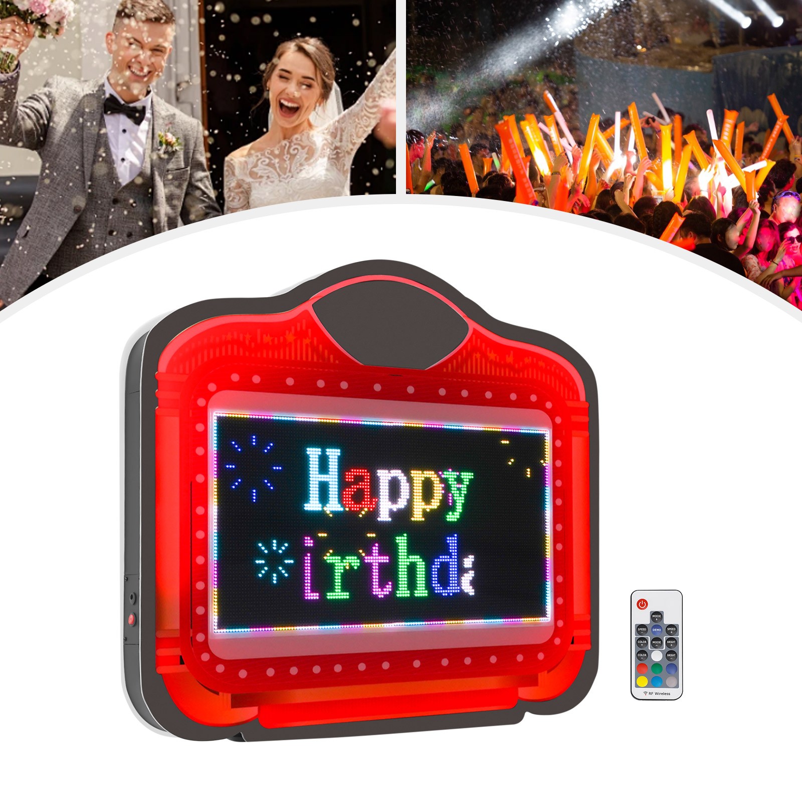 LED Letter Presenter Displayer Display Sign For Birthday Wedding Programmable