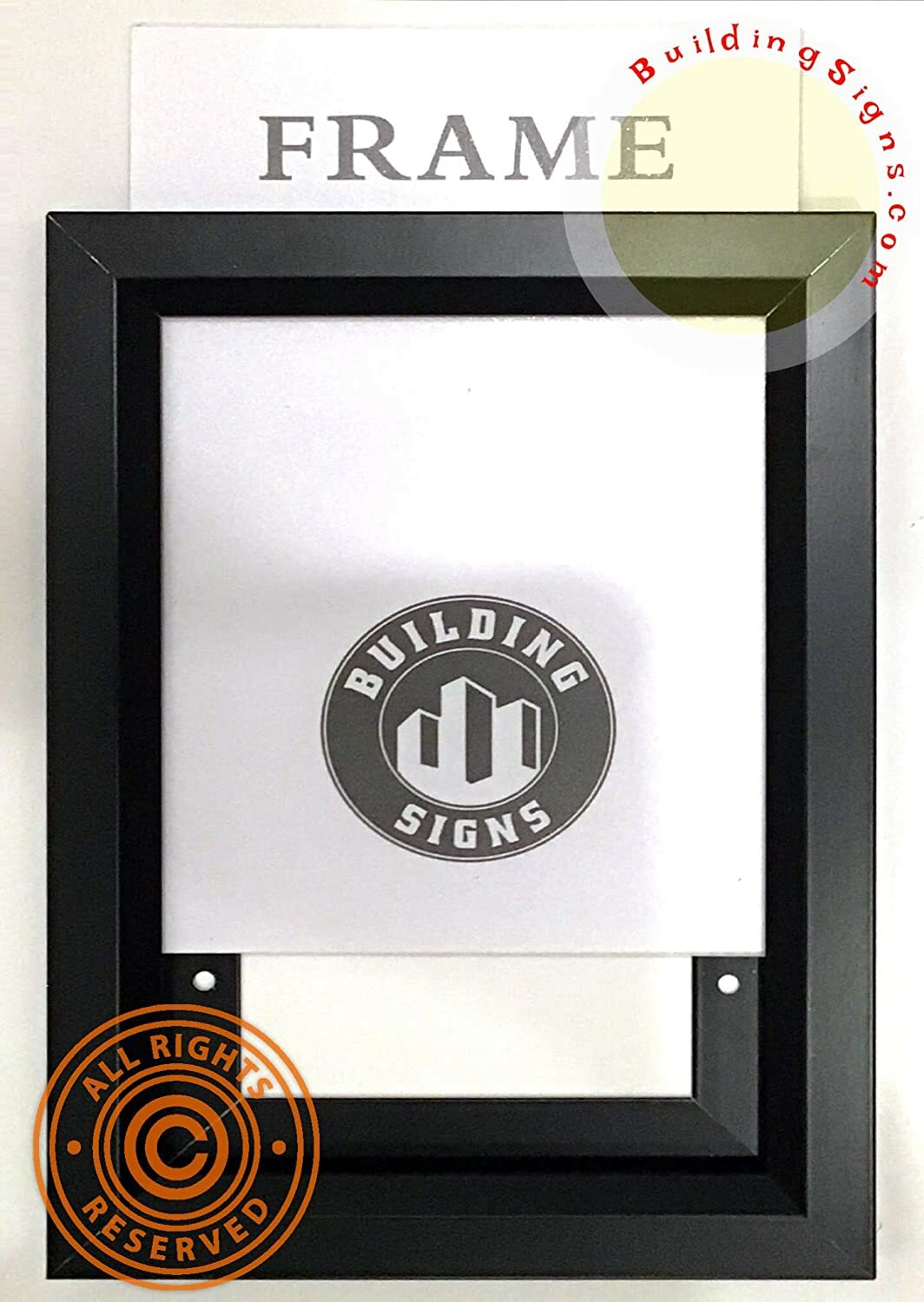 Inspection Frame 6×9 Black (Heavy Duty – Aluminum)-REF24-1027